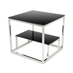 DekorStyle Konferenční stolek STIVAR stříbrný