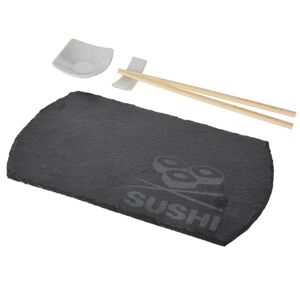 DekorStyle Servírovací sada na sushi šedá 4-dílná