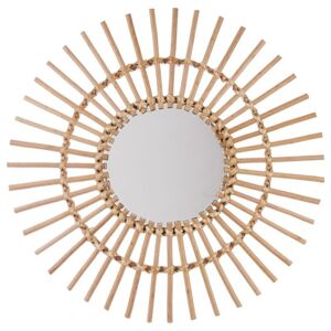 DekorStyle Proutěné nastěnné zrcadlo Sun 58 cm