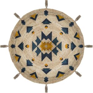 DekorStyle Dekorativní jutový kulatý koberec Hacienda 115 cm