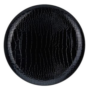 DekorStyle Dekorační talíř černý 33 cm