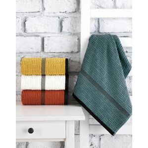 L'essentiel Sada 4 ks ručníků KARLI 50x90 cm mix teplých barev
