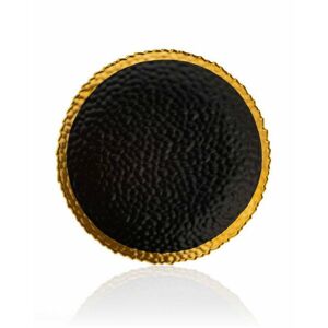DekorStyle Keramický talíř Kati 20 cm černý