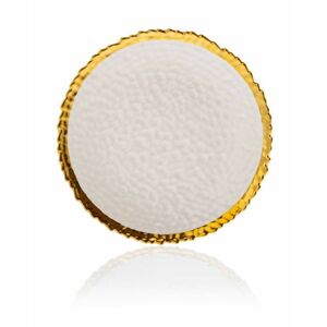 DekorStyle Keramický talíř Kati 20 cm bílý