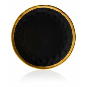 DekorStyle Keramický talíř Lissa 27 cm černý