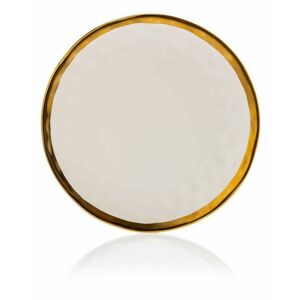 DekorStyle Keramický talíř Lissa 27 cm bílý