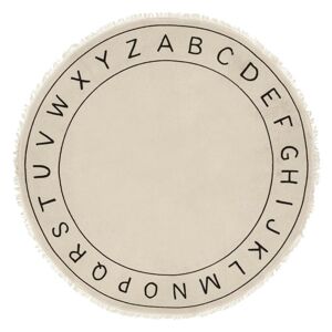 DekorStyle Dětský koberec Alphabet krémový