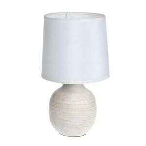 DekorStyle Stolní lampa Lamas 25 cm bílá
