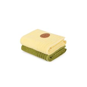L'essentiel Sada ručníků na ruce Laurin 410 khaki/světle žlutá