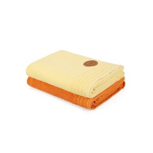 L'essentiel Sada ručníků na tělo Laurin 410 světle žlutá, oranžová