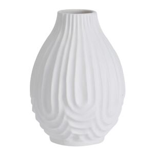 DekorStyle Porcelánová váza 14x10 cm bílá