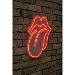 Hanah Home Nástěnná neonová dekorace The Rolling Stones červená