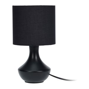 DekorStyle Stolní keramická lampička 28 cm- černá