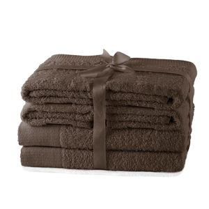 Set ručníků AmeliaHome Amary hnědé, velikost 608