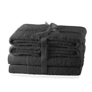 Set ručníků AmeliaHome Amary tmavě šedé, velikost 608