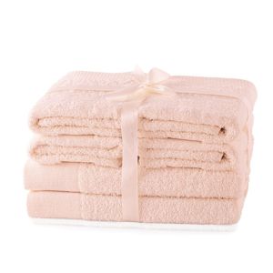 Set ručníků AmeliaHome Amary růžové, velikost 2*70x140+4*50x100