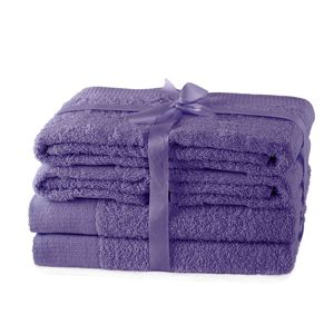 Set ručníků AmeliaHome Amary fialové, velikost 608
