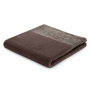 Bavlněný ručník AmeliaHome Aria hnědý, velikost 30x50