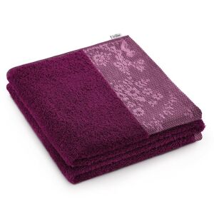 Bavlněný ručník AmeliaHome Crea rubínově červený, velikost 50x90