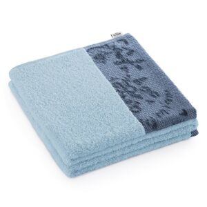 Bavlněný ručník AmeliaHome Crea II modrý, velikost 50x90