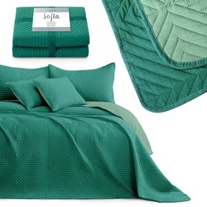 Přehoz na postel AmeliaHome Softa zelený, velikost 608