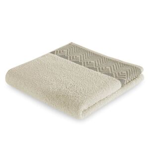 Bavlněný ručník AmeliaHome Aledo béžový, velikost 70x140