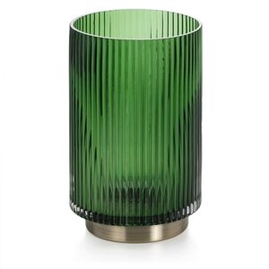 Váza AmeliaHome GALLO 19 cm lahvově zelená , velikost 12x12x19cm