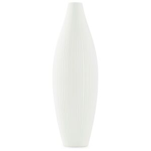 AmeliaHome Keramická váza Thali krémová, velikost 7x7x23