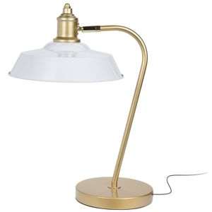 DekorStyle Stolní lampa- bílá 46 cm
