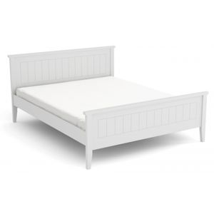 Hector Dřevěná postel Verden 120x200 dvoulůžko - bílé