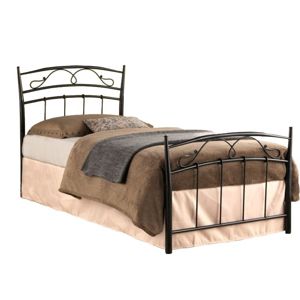 Hector Kovová postel Siena 90x200 jednolůžko - černé 