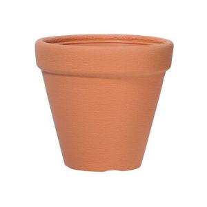 PlasticFuture Nízký květináč Classic oranžový, varianta 25,5 cm
