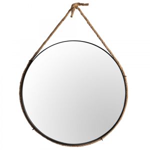 Tutumi Kulaté zrcadlo Loft CORD 60 cm černé 