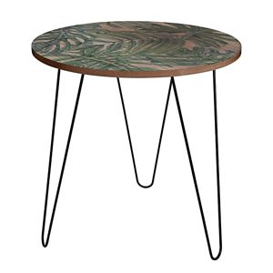 DekorStyle Konferenční stolek s motivem listu 50 cm