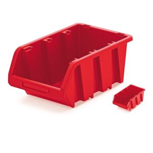 Prosperplast Plastový úložný box STORABLE červený, varianta 15,5 cm