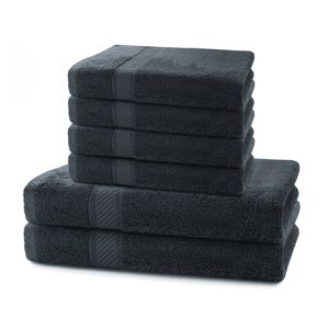Set černých ručníků DecoKing BAMBY