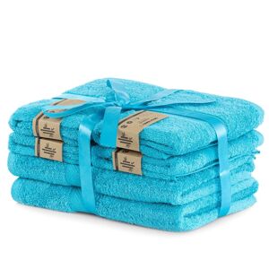 Set modrých ručníků DecoKing BAMBY, velikost 2*70x140+4*50x100
