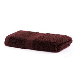 Bavlněný ručník DecoKing Mila hnědý, velikost 30x50