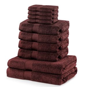 Set ručníků DecoKing Kunis hnědé, velikost 2*70x140+4*50x100+4*30x50