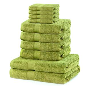 Set ručníků DecoKing Kunis světle zelené, velikost 2*70x140+4*50x100+4*30x50