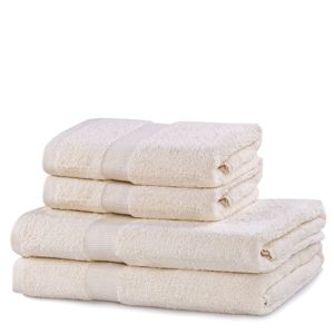 Set ecru ručníků DecoKing Niki, velikost 2*70x140+2*50x100
