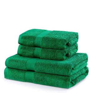 Set zelených ručníků DecoKing Niki, velikost 2*70x140+2*50x100