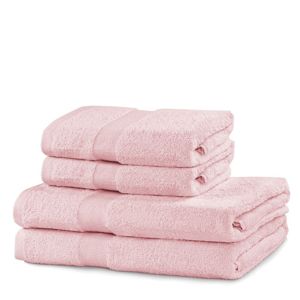Set růžových ručníků DecoKing Niki, velikost 2*70x140+2*50x100