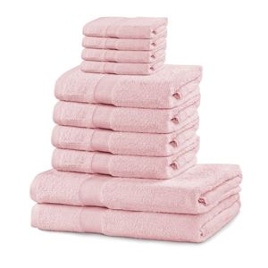 Set ručníků DecoKing Kunis světle růžové, velikost 2*70x140+4*50x100+4*30x50