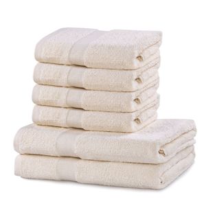 Set ručníků DecoKing MARINA ecru, velikost 2*70x140+4*50x100