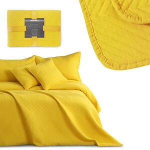 Přehoz na postel DecoKing Messli žlutý, velikost 200x220