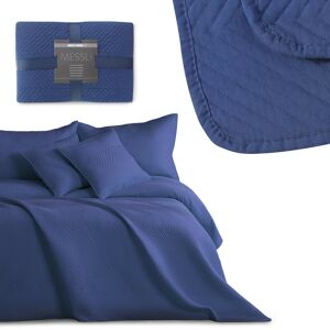 Přehoz na postel DecoKing Messli modrý, velikost 170x210