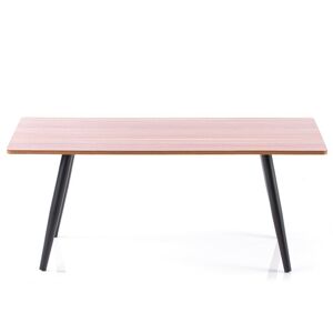 HOMEDE Konferenční stolek Pyxe hnědý ořech, velikost 110x55x46