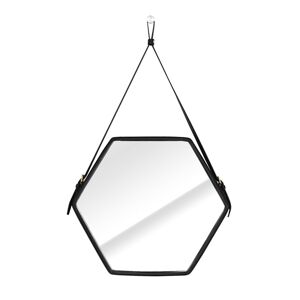 HOMEDE Nástěnné zrcadlo Ebi II černé, velikost 39,2x34,3x3