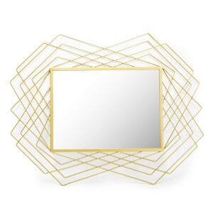 HOMEDE Nástěnné zrcadlo Pando zlaté